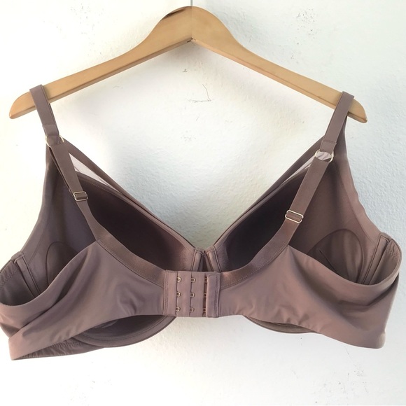 ThirdLove 24/7 Classic Contour Plunge Bra 44D Dark Mauve Underwire Back Closure - Picture 4 of 7